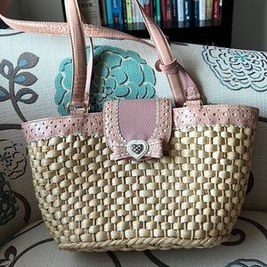 Brand new basket and leather tote.